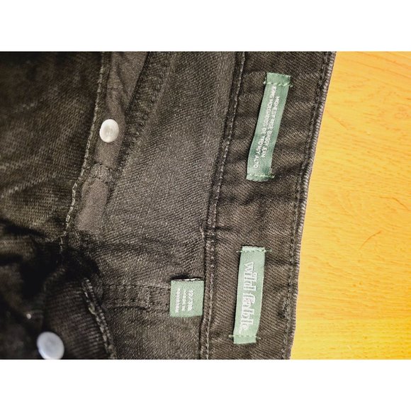 Wild Fable wide leg Jeans size 12 distressed washed out black New - Picture 7 of 10
